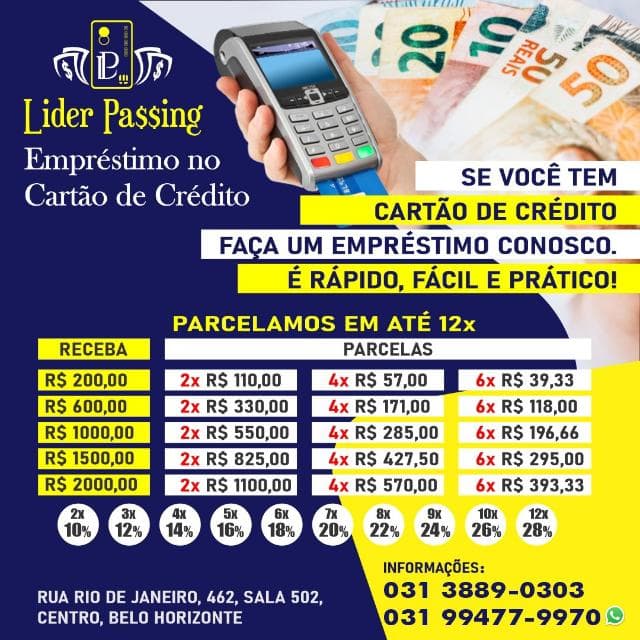 Logo Líder Passing - Empréstimo no cartão de crédito