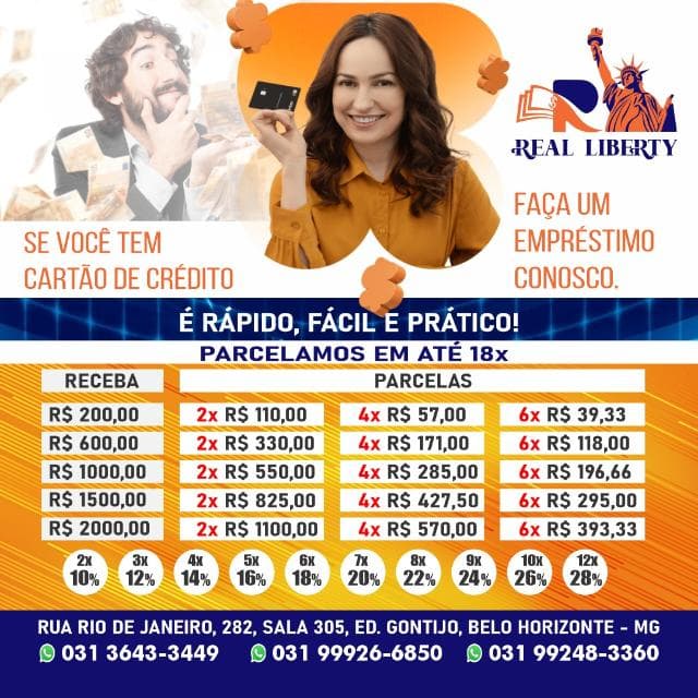 Logo Real Liberty - Empréstimo no cartão de crédito